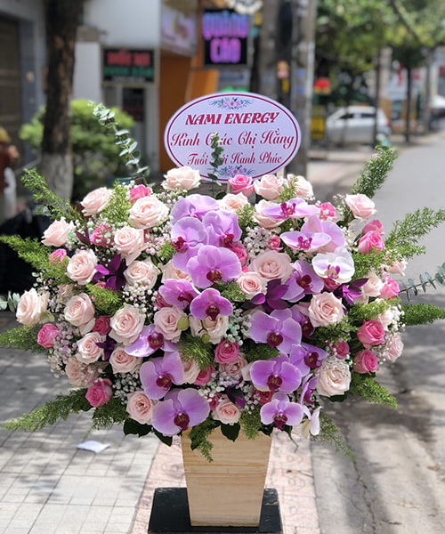 lang hoa chuc mung sinh nhat me   hl059