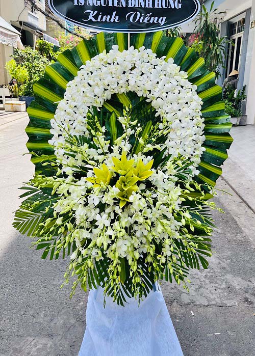 vong hoa chia buon dam tang   htl705